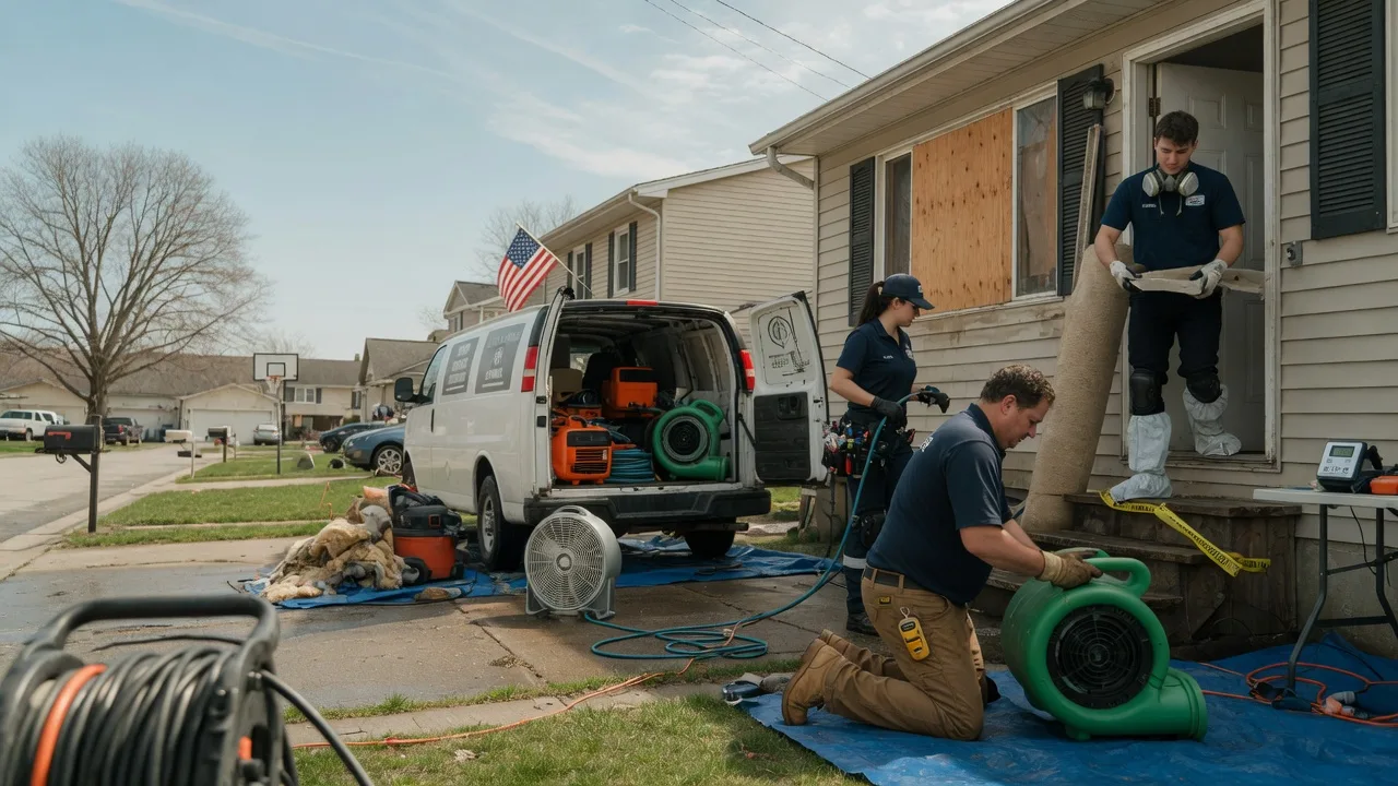 Water Damage Restoration in Easton, IL near me